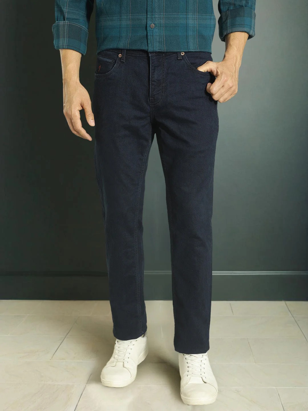 Indian Terrain Men Dark Blue Jeans